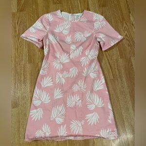 Cinq à Sept Pink and White Mini Dress